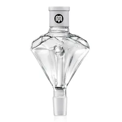 Yimi Hookah Diamond Hookah Molasses Catcher 18.8mm Male-18.8mm Female Thick Joint Height 14cm