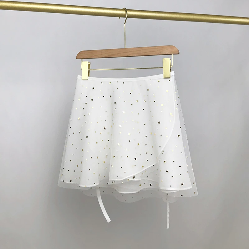 Gonna da balletto Gonna a doppio strato viola con lacci Gonna da ballo da donna abbronzata Gonna per pratica di ginnastica Gonna lirica per balletto adulto