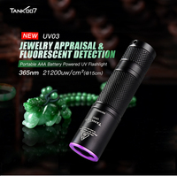 TANK007 UV03 Jade identification Crack damage detection UV365 nm Portable UV LED flashlight Non-destructive testing
