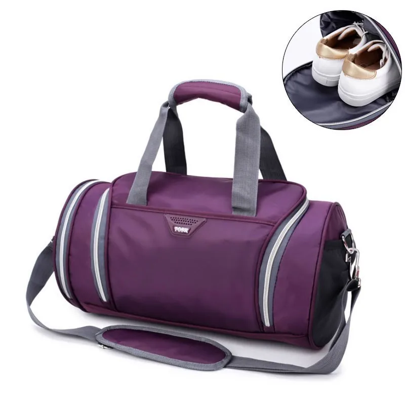 

Waterproof Trave Handbag Nylon Outdoor Sport Bags Shoulder Crossbody Bags For Women Men Luggage Suitcase Casual Fitness Gym Bag