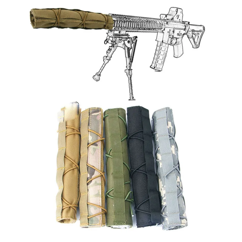 Juste de suppresseur de chaleur pour airsoft, 22cm, étui de protection, accessoires de chasse