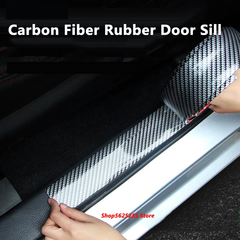 

For Nissan Qashqai J12 J11 J10 Carbon Fiber Door Sill Sticker Threshold Cover Welcome Scooter Anti-stepping Interior Protection