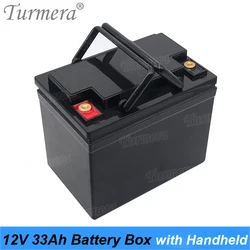 Turmera 12V 33Ah Battery Storage Box for 3.2V 32700 Lifepo4 Battery Apply to Solar Power System and Uninterrupted Power Supply A