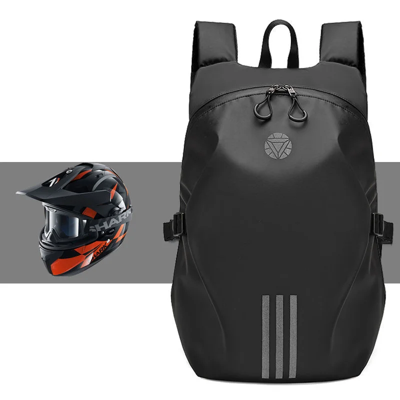 

Motorcycle Backpack for Men Helmet Commuter Leisure Motocross Riding Bike Bag Large Capacity