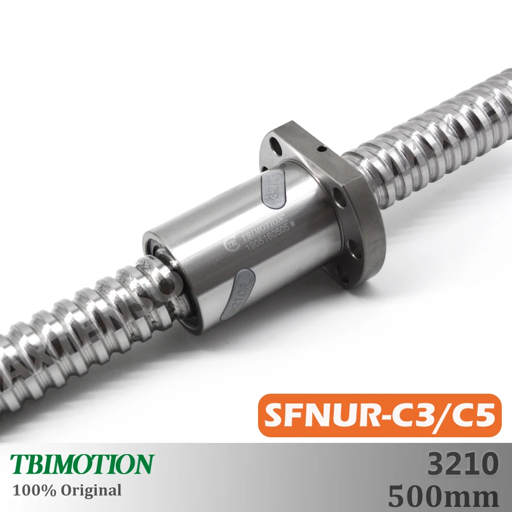 

TBI Motion SFNU3210 500mm SFU C3 C5 Ground Ball Screw Professional end machining thread shaft High Precision Flange CNC MAXTENSO