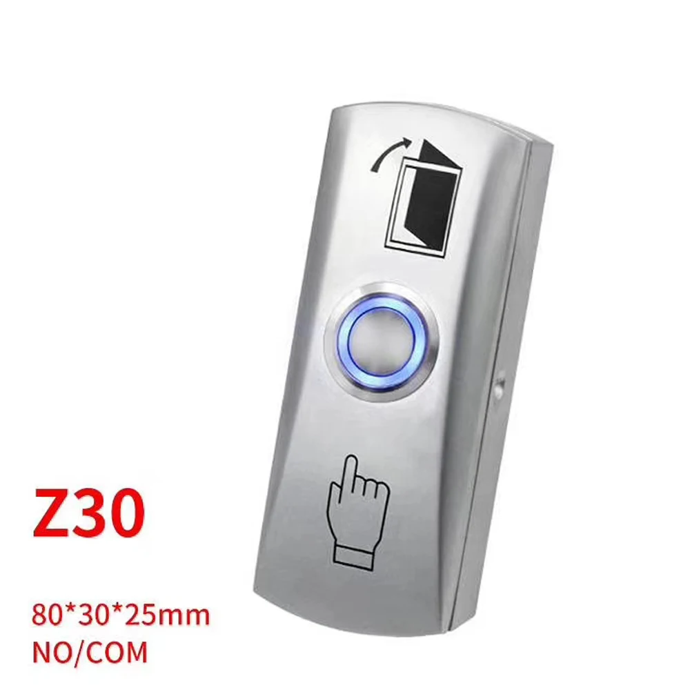 Backlight Zinc Alloy GATE DOOR Exit Button Exit Switch For Door Access Control System Door Push Exit Door Release Button Switch