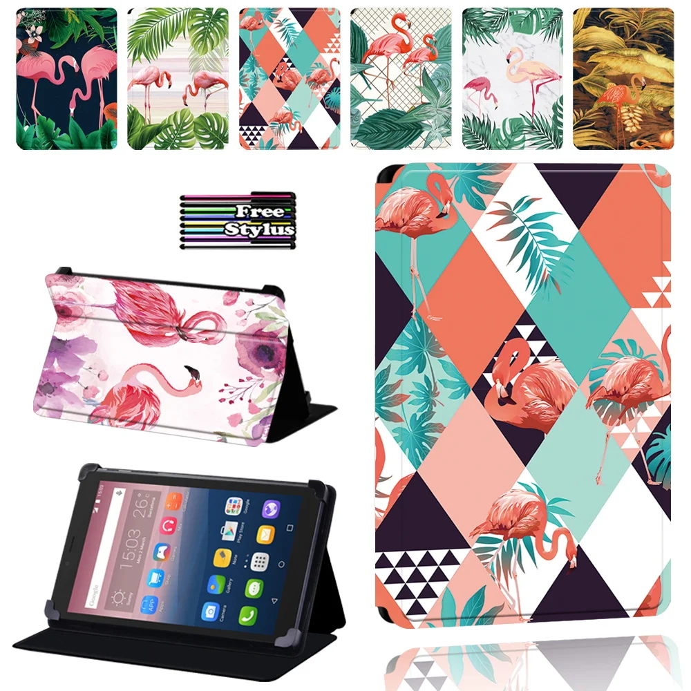 

Leather Cover Case for Alcatel OneTouch Pixi 3 7" 8" 10" /Pixi 4 7" Tablet Case Bracket Flip Fashion Cover