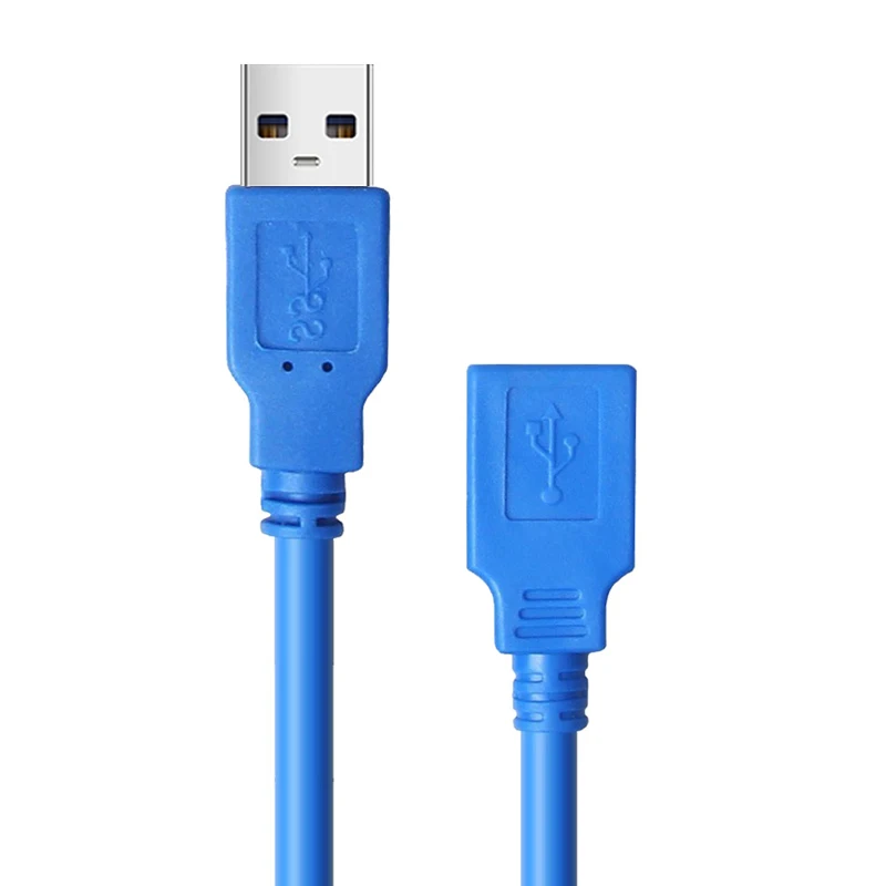 3 meter Super High Speed USB 3.0 5Gbps M/F male To female cable extension wire for Hub/keyboard/Mouse/headset - 1pcs-Blue