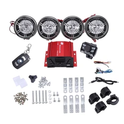3 Inch Motorcycle Waterproof Bluetooth Speakers 4 Channel Amplifier Mp3 Music Sound Audio Stereo Amp System