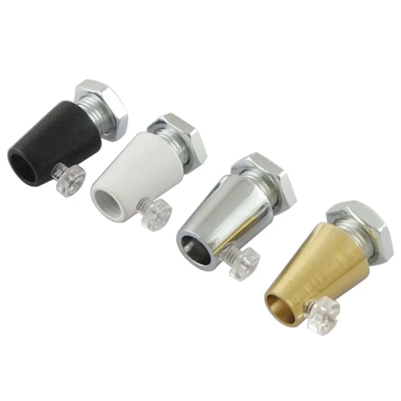 30pcs M10 Threaded Metal Cable Grip Lamp Cord Clamps With M4 Clear Screw,Cable Strain Relief For Light Fixtures