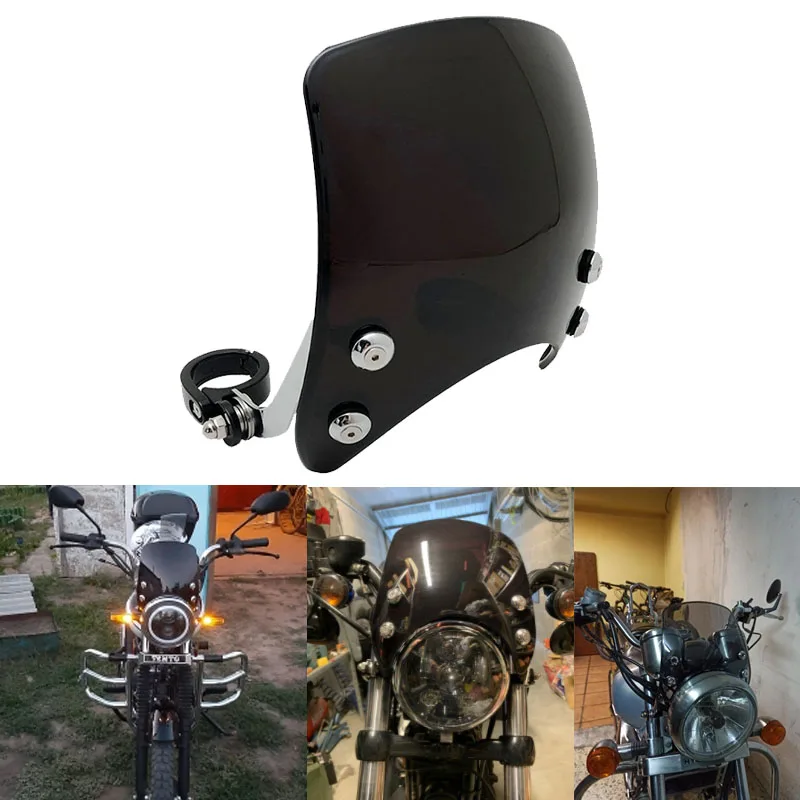 For Sportster XL1200 883R 883 900 1000 1100 XL XLH XLX XR XL883 Motorcycle Adjustable Windshield Windscreen For 39mm-41mm forks