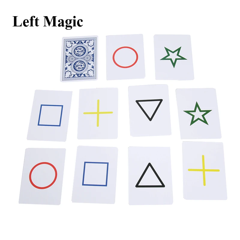 Funny Esp Classic Cards Group Card Sets Magic Tricks Close Up Street Stage Poker Magic Props Children Kids Magic Toy