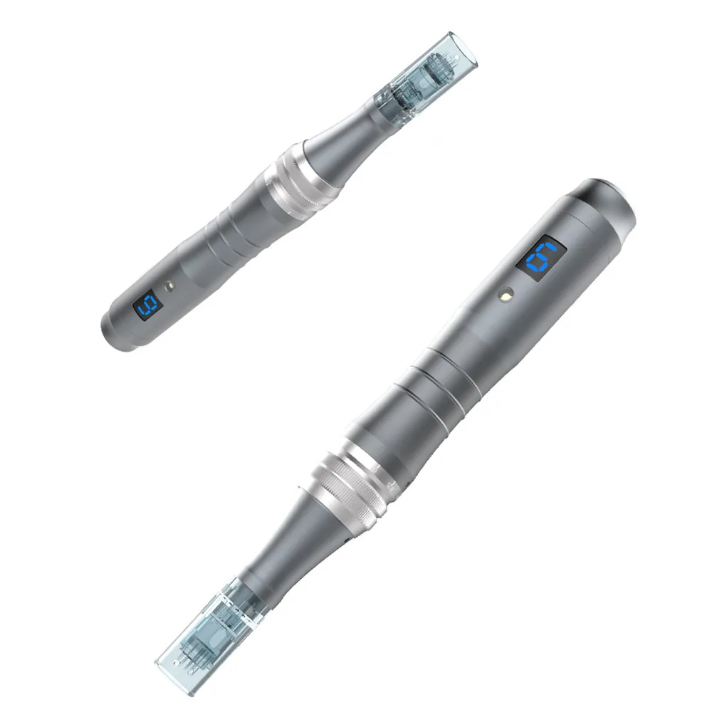 Hot Selling Ultima M8 Wireless Derma Pen 3 Slot Mikron adels tift 6-Gang Dr. Pen mit 20 stücke Mikron adel patronen für die Hautpflege