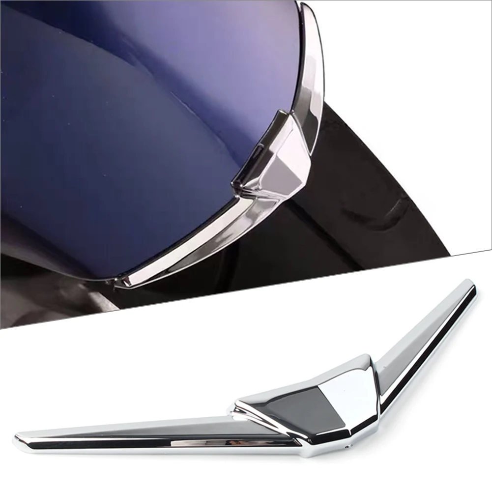 혼다 오토바이 프론트 펜더 팁 트림, 골드윙 GL 1800 2018 2019 2020 크롬 ABS 장식 부품, GL1800, 2 개