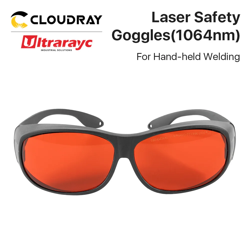 Ultrarayc 1064nm Laser Safety Goggles 190-540nm OD3+ & 800-1100nm OD7+ Protective Glasses For Optical Fiber Hand-Held Welding