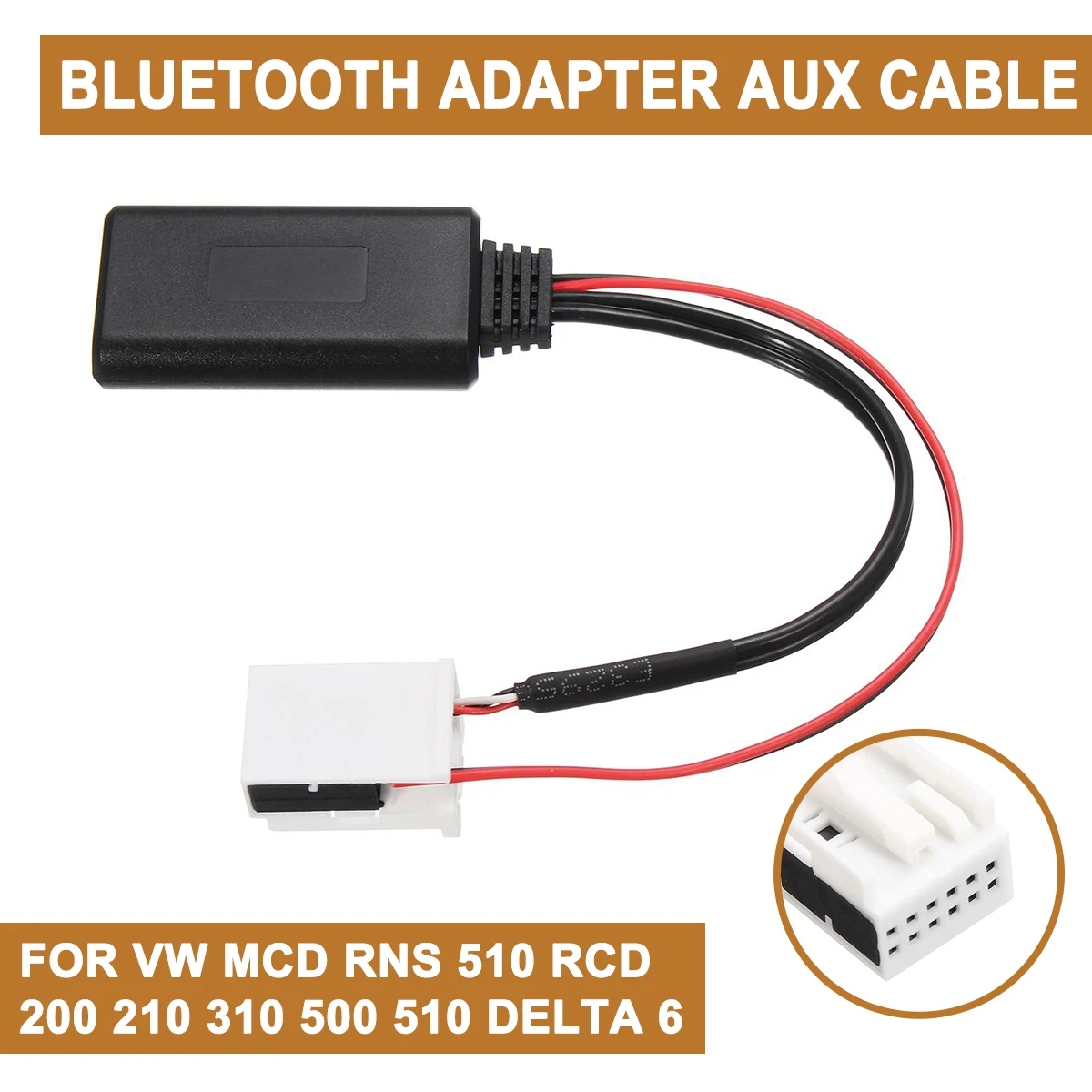 Für VW MCD RNS 510 RCD 200 210 310 500 510 Audio Adapter Kabel Delta 6 bluetooth Auto Elektronik Zubehör