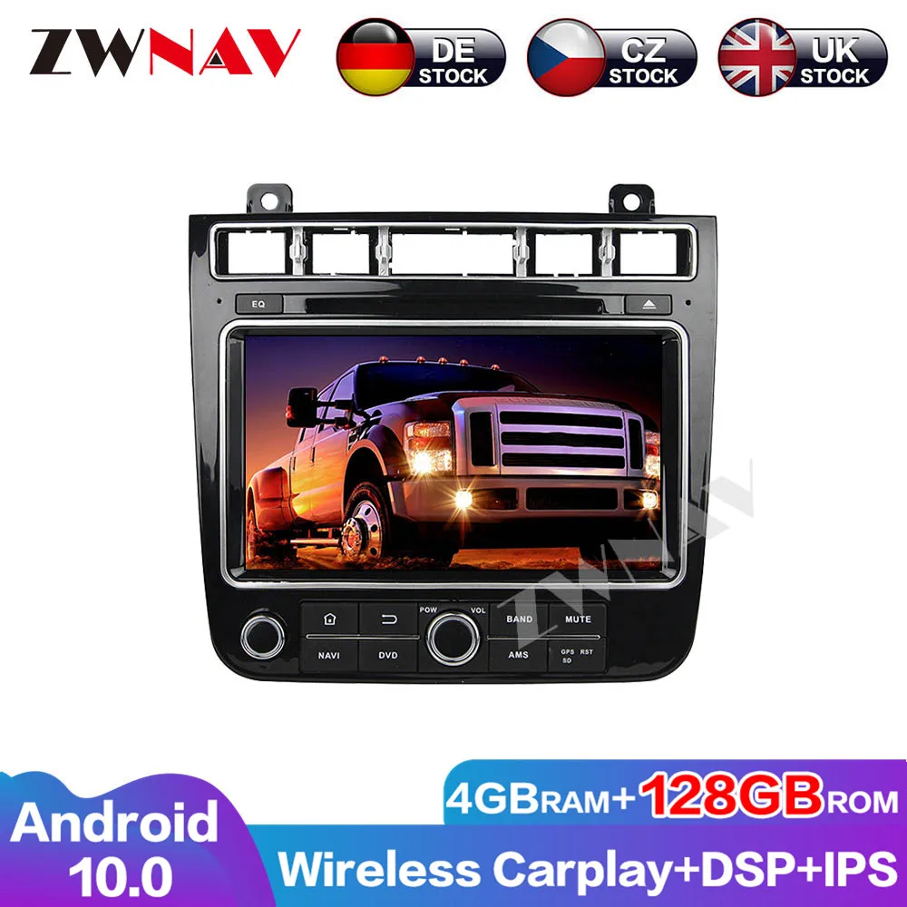 Navigation 128G Android 10 DSP Audio For VW Touareg 2015 Head Unit Car DVD Player GPS Multimedia Auto Radio