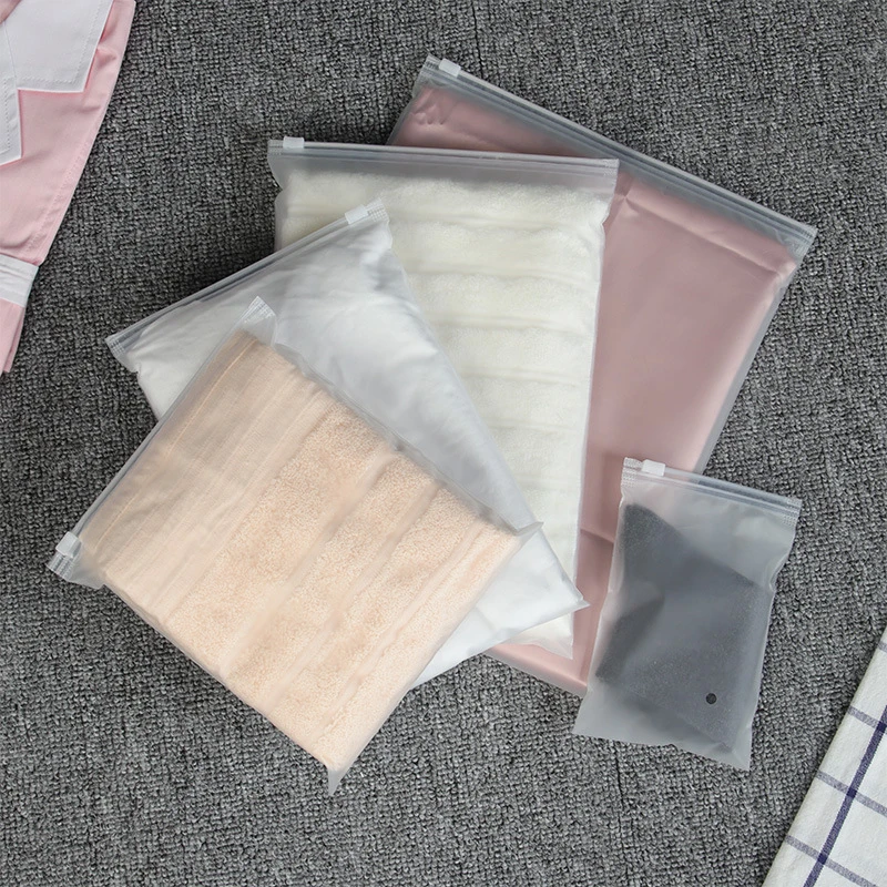 TETP 10 Stück 14 Draht/18 Drähte mattierte Reißverschlusstasche für Zuhause, Reisen, Aufbewahrung, Kleidung, Unterwäsche, Verpackung mit Luftloch-Organizer – Detail 9