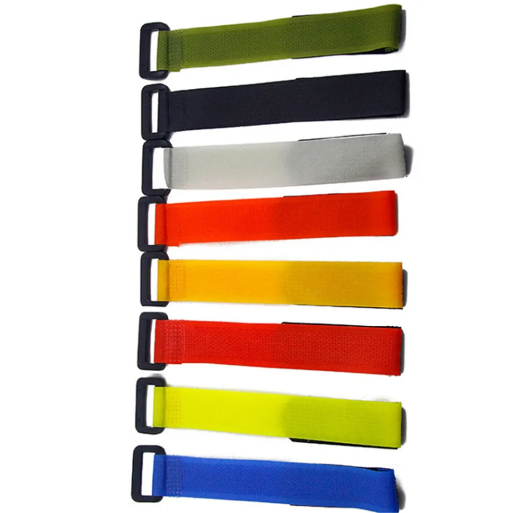 5Pcs/lot Multicolor Reusable Fishing Rod Tie Holder Strap Suspenders Fastener Hook Ties Belt Fishing Tackle Accessories