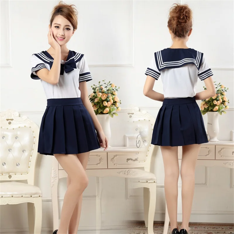 Japanese Version JK Suit Woman School Uniform High School Sailor Navy Cosplay Costumes Student Girls Pleated Skirt Jk Uniform