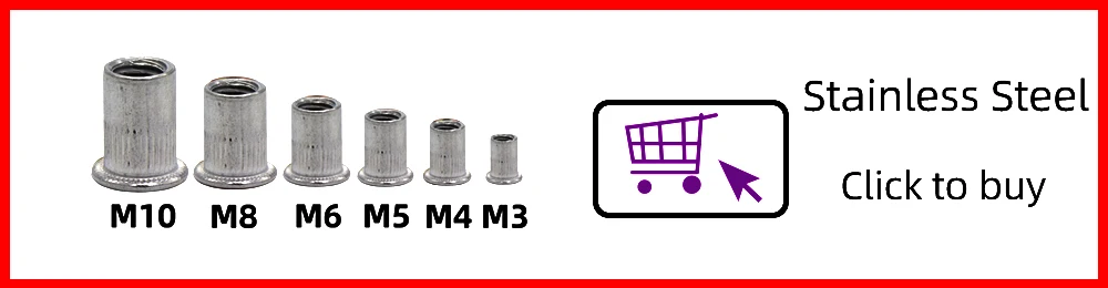 Rivet nut tool Hand Rivet Nut Gun Head Simple Installation Manual Riveter Rivnut Tool Accessory for M3 M4 M5 M6 M8 M10