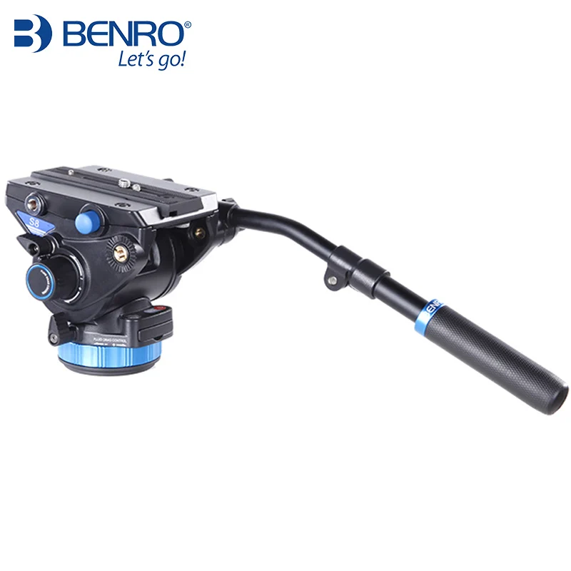 Benro S8 camera Video Heads Aluminum Hydraulic Head For Video Tripod For Bird Watching EU duty free