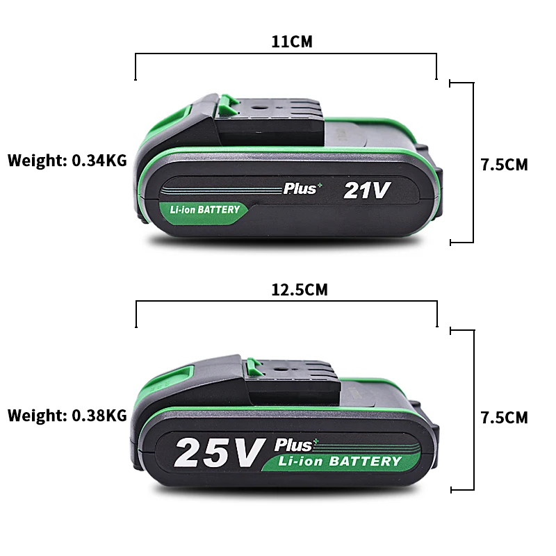 12V 16v 21v 25v PLUS battery High quality lithium battery rechargeable electrical drill lithium battery hand drill battery