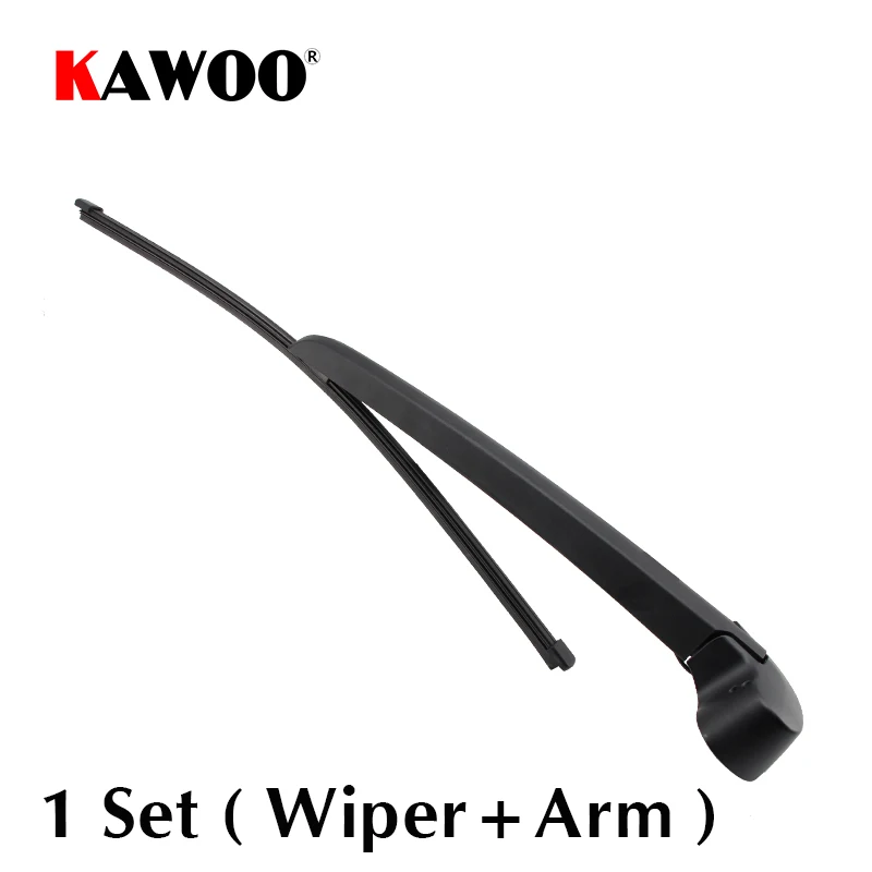 KAWOO Car Rear Wiper Blades Back Window Wipers Arm For AUDI Q3 Hatchback 2011 2012 2013 2014 2015 2016 Auto Windscreen Blades