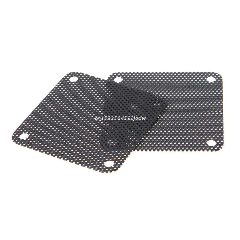 5PCS PVC Fan Dust Filter PC Dustproof Case Cuttable Computer Mesh Cover 40mm Mesh Black  Dropship