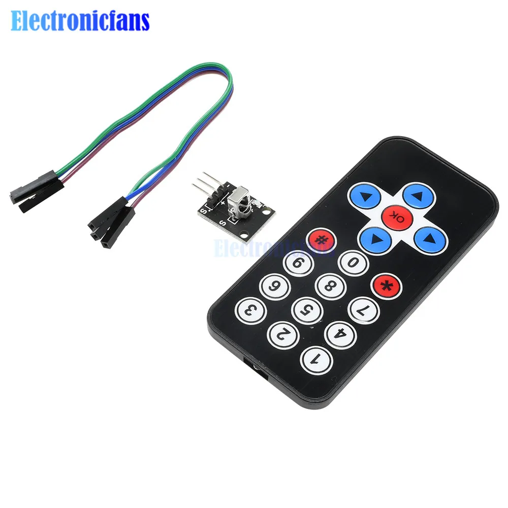 1 Set Infrarot-Fernbedienungsmodul, kabelloses IR-Empfängermodul, DIY-Kit, HX1838, intelligente Elektronik für Arduino, Raspberry Pi, DIY. – Detail 13