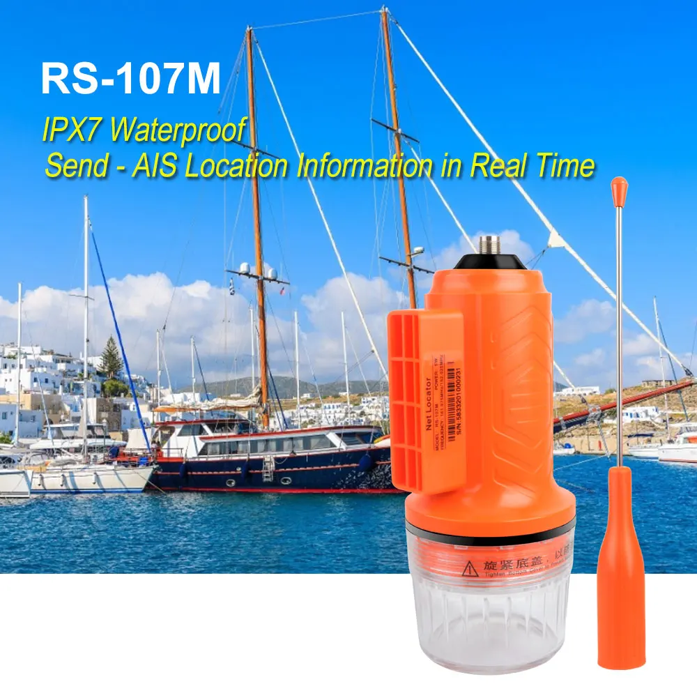 SOCOTRAN RS-107M Net Position Meter Send AIS Location Information in Real Time IPX7 Waterproof GPS Anti-lost Tracker/Locator