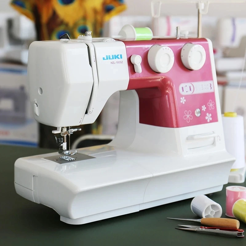 Heavy Duty Overlock Sewing Machines 8 Built-in Stitches Metal Frame Twin Needle Multifunctional Household Hemming Tools