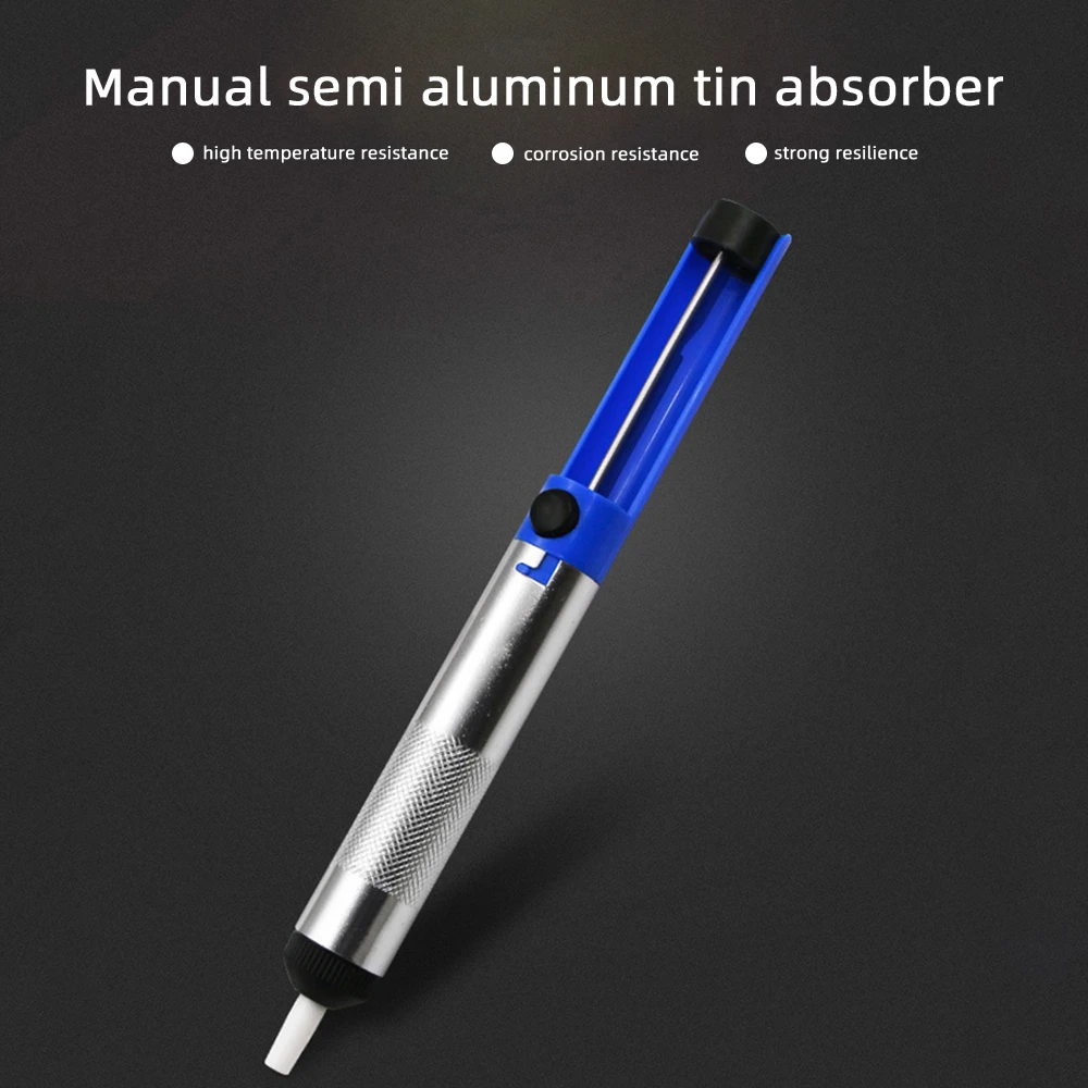 Aluminum Metal Desoldering Suction Pump Soldering Sucker Pen Vacuum Removal Tool Soldering Iron Desolder Hand Welding Tool