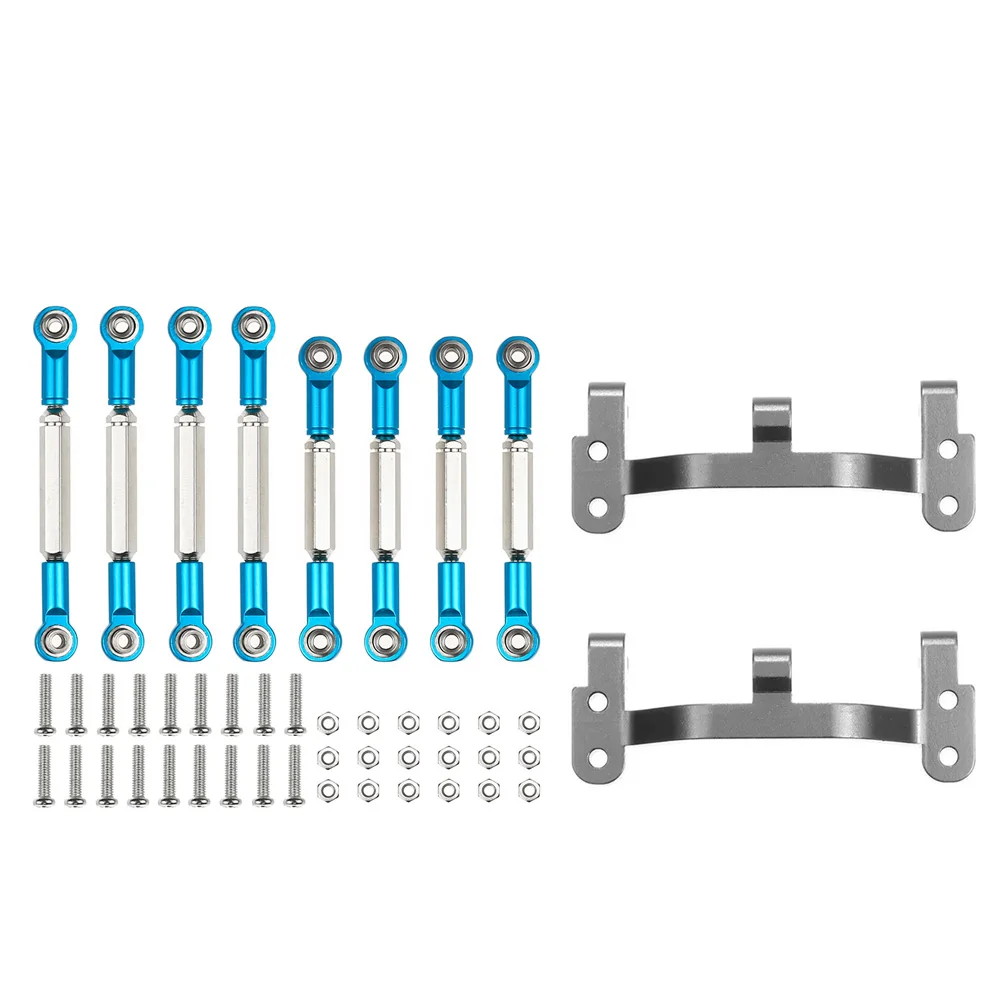 

for WPL B1 B-1 B14 B-14 B24 B-24 C14 1/16 RC Car Spare Parts Upgrade Metal Pull Rod Steering Pull Rod Servo Rod Pull Rod Base