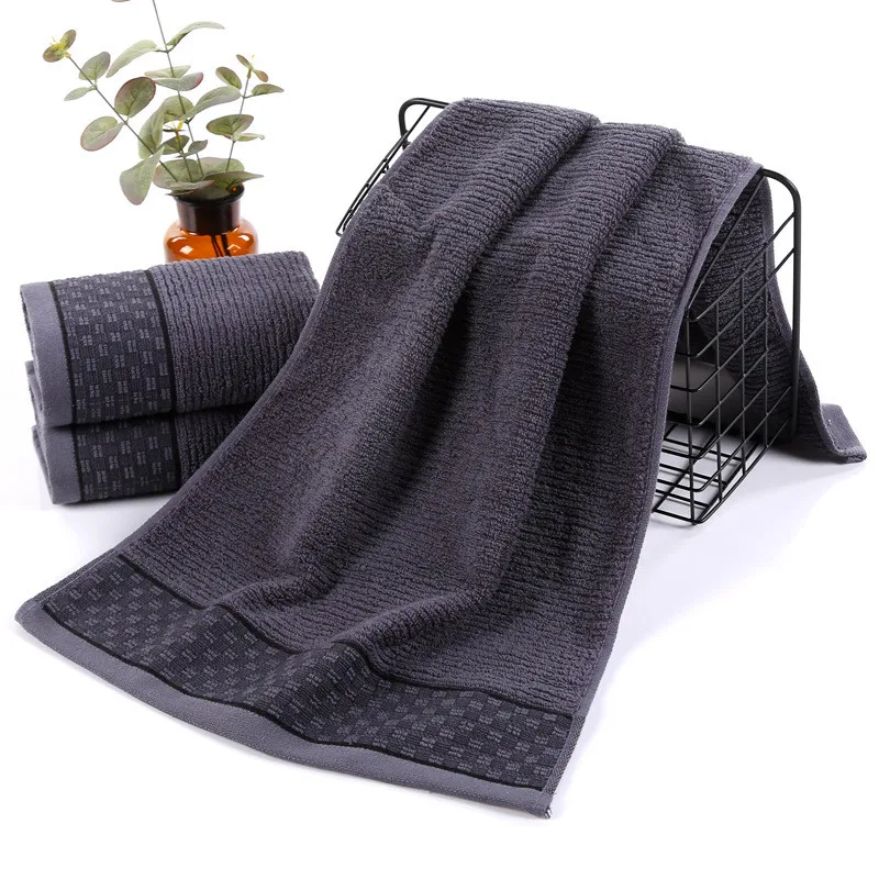 Soft Face Towel for Men and Women, 100% Cotton, Hand Face Towel, Home Towels Bathroom, Absorbent, Washable Facecloth, 34x74cm