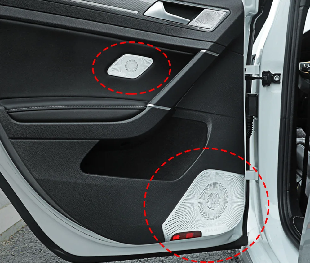 

For Volkswagen VW Golf 7 MK7 MK7.5 2014-2018 Car Interior Audio A-pillar Speaker Rear Door Speaker Sound Cover Sticker Trim