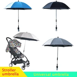 Guarda-chuva universal para carrinho de bebê, anti-uv, cobertura 360 ajustável, viseira solar, acessórios para carrinhos