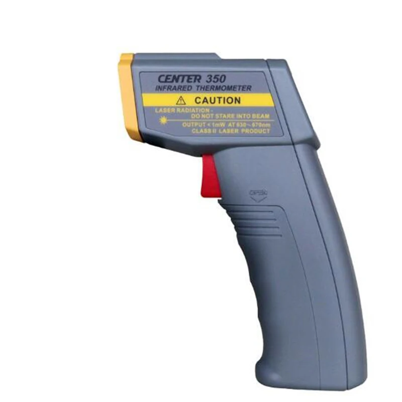 CENTER-350 Infrared Thermometer (8:1) Simple One-Handed Operation,Laser ON/OFF Switch,Response Time: 500m Sec.