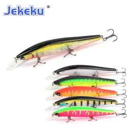 JEKEKU Hot 1pc Selling  110mm 15g Hard Bait with 3 Hooks Minnow Artificial Fishing Lure Floating Fishing Lure with Ball Wobblers