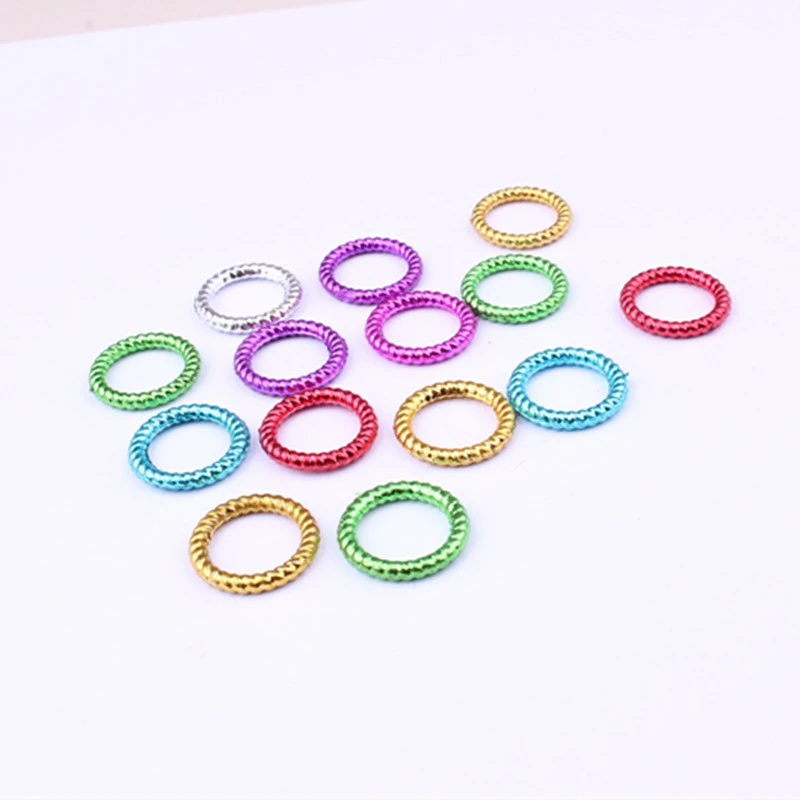 

50Pcs,100Pcs/Lot Muti-Color Plastic Hair Braid Rings Dreadlock Braiding Rings for Hair Braids Hair Accessories Wholesale Hot New