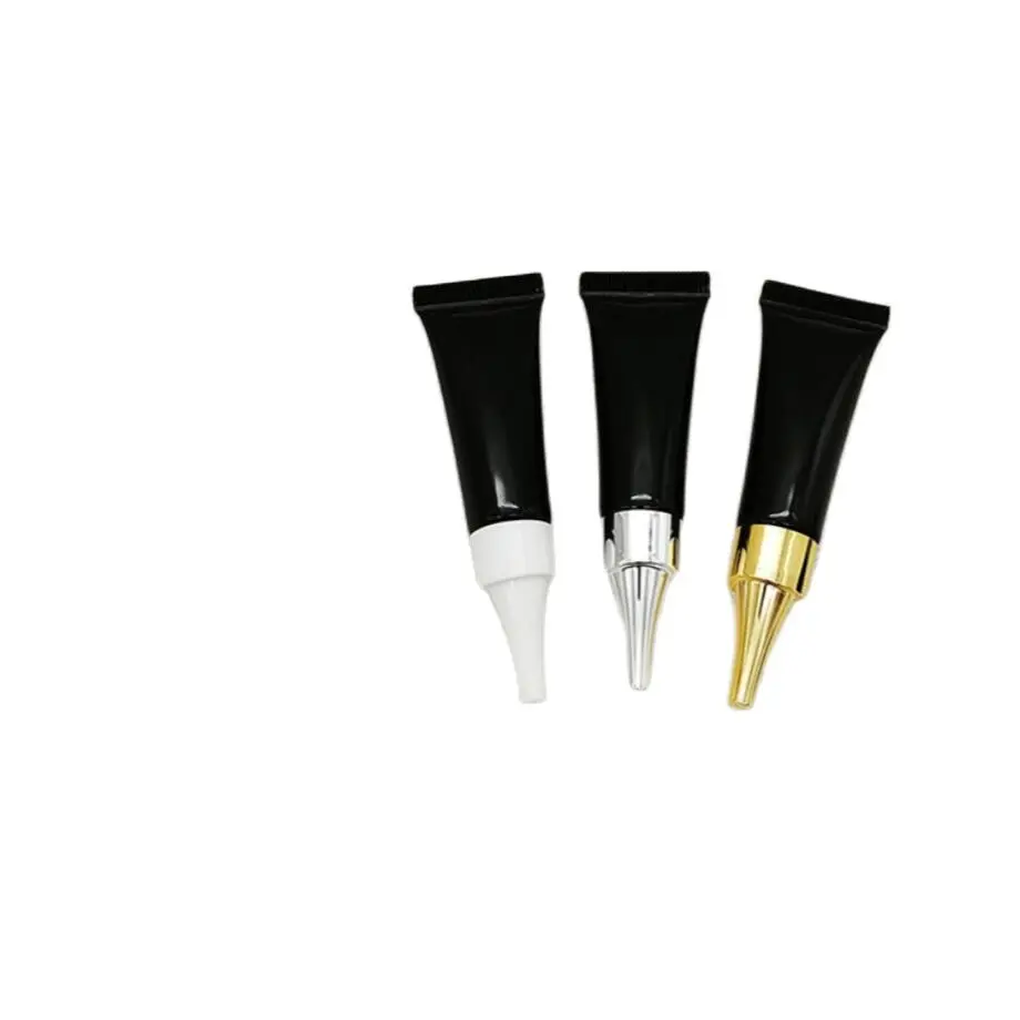 5ml black soft tube for mild wash/butter/hand cream tube/eye serum foundation emulsion essence cosmetic cosmetic packing