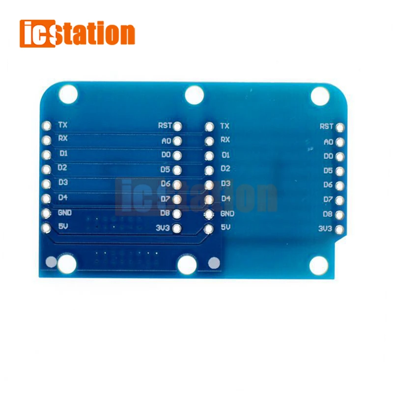 Dual Base Uitbreidingskaart Voor Wemos D1 Mini Nodemcu ESP8266
