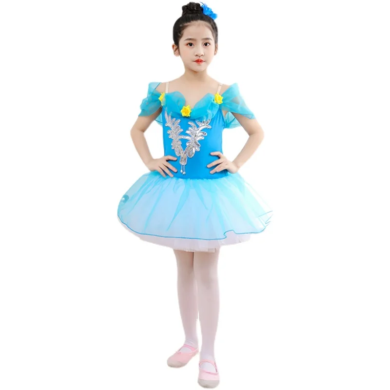 Vestido con tutú de Ballet para niñas y niños, disfraces de Ballet de Lago de cisne para adultos, vestido de princesa, tutú de bailarina