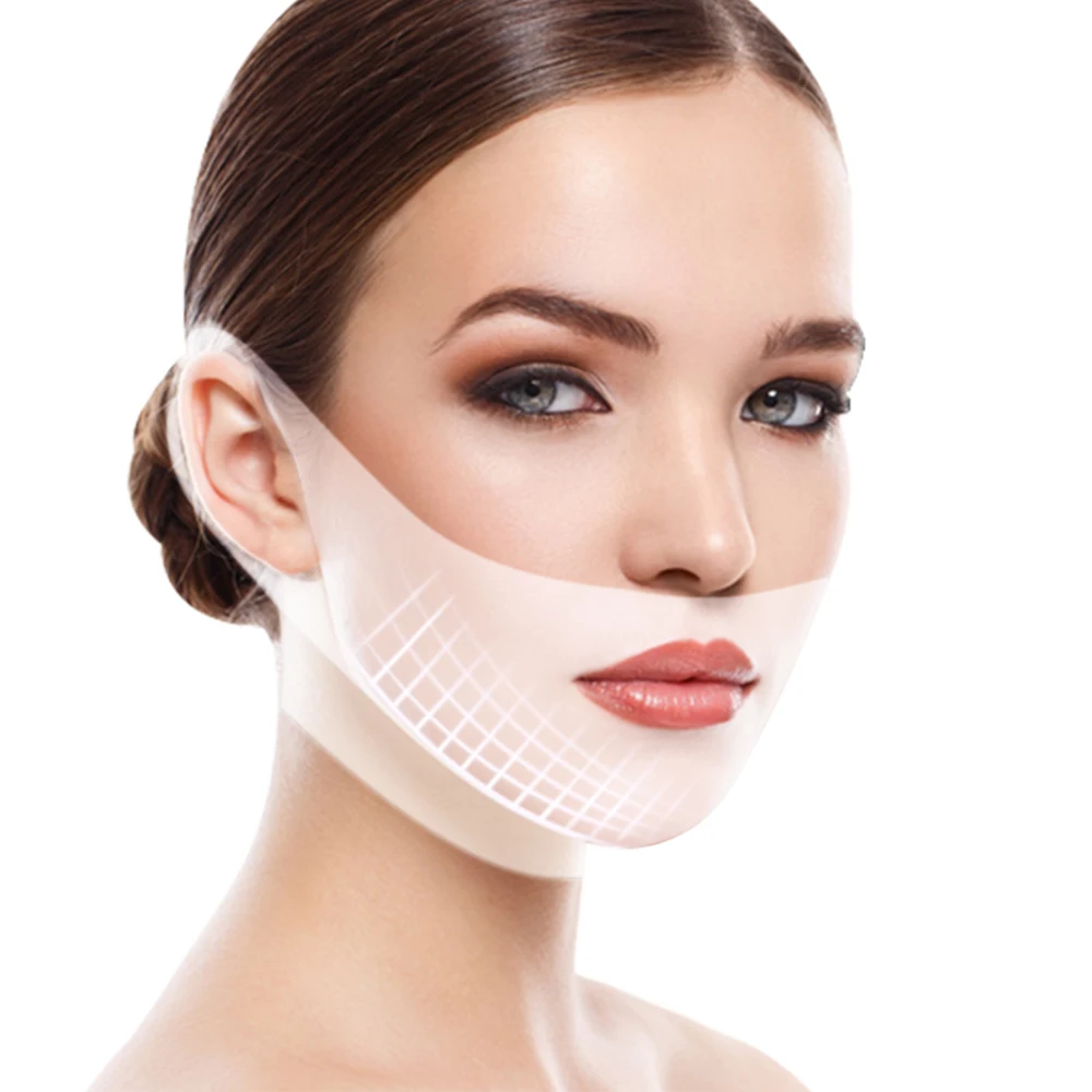 V Shape Mask Face Firming Mask Chin facial Lifting Mask Massage Wrinkle Shaper V Line Mask Slimming Beauty Skin Care Tool Lady