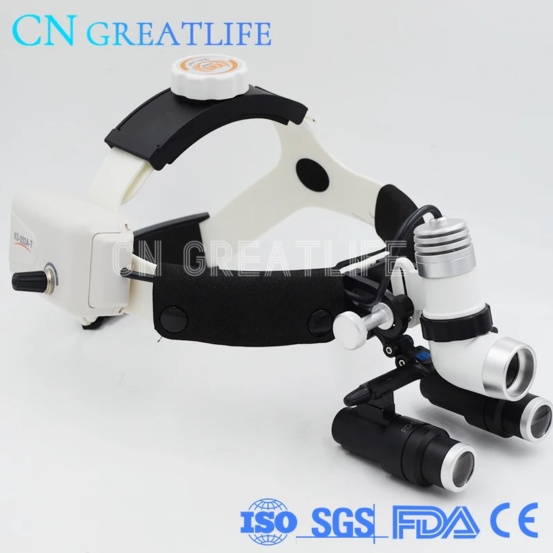 

5x Magnifier Dental Led Light Headlamp Surgical Headlamp Dental Surgical Loupes Dental Loupes 5x with Led Light