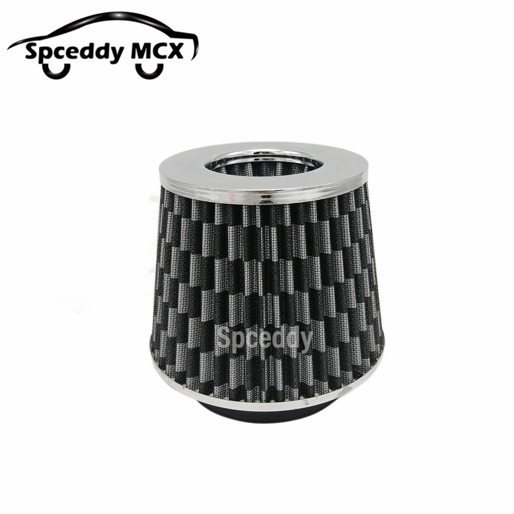 Red Blue Carbon Air Filter 76mm 63mm 90mm 100mm Supercharger Hood Sports High-Flow Air Intake Filters Universal Car Modified