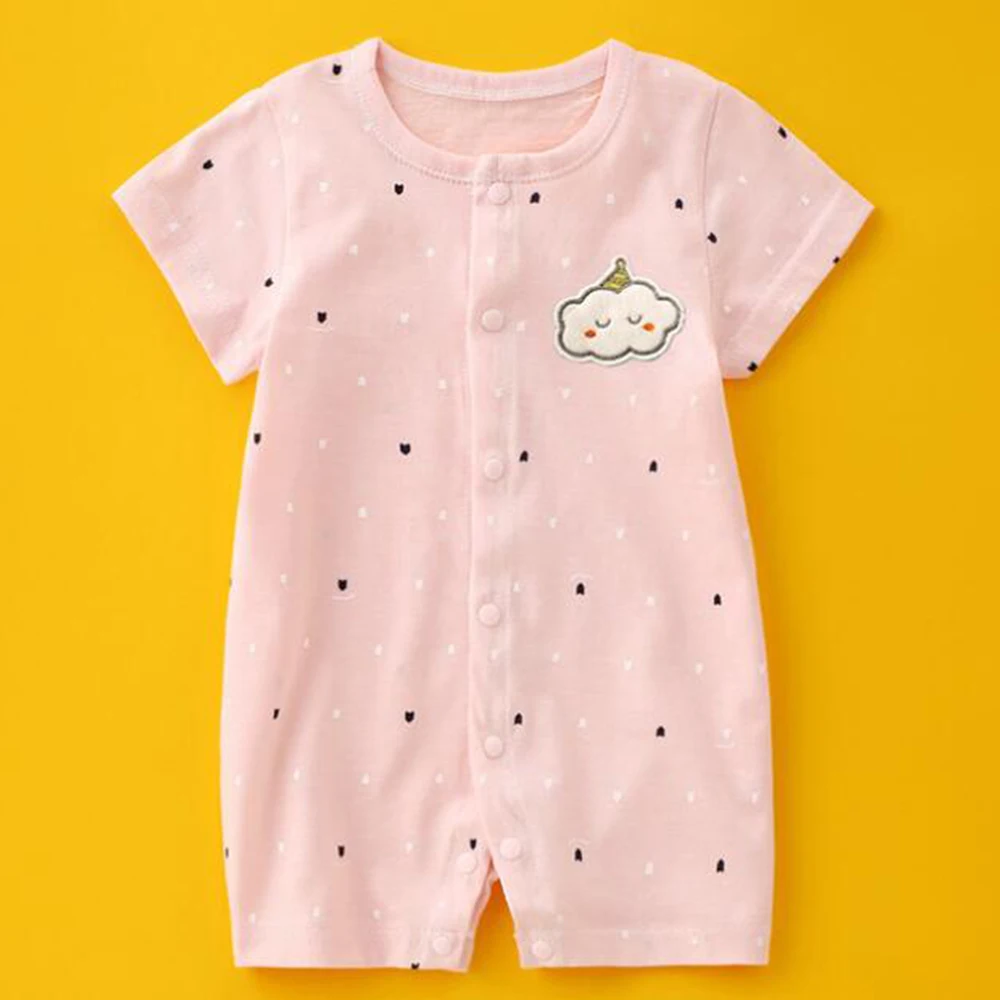 New Arrival Summer Baby Rompers Cotton Thin Newborn Onesies Short Sleeve Unisex Boy Girl Clothes