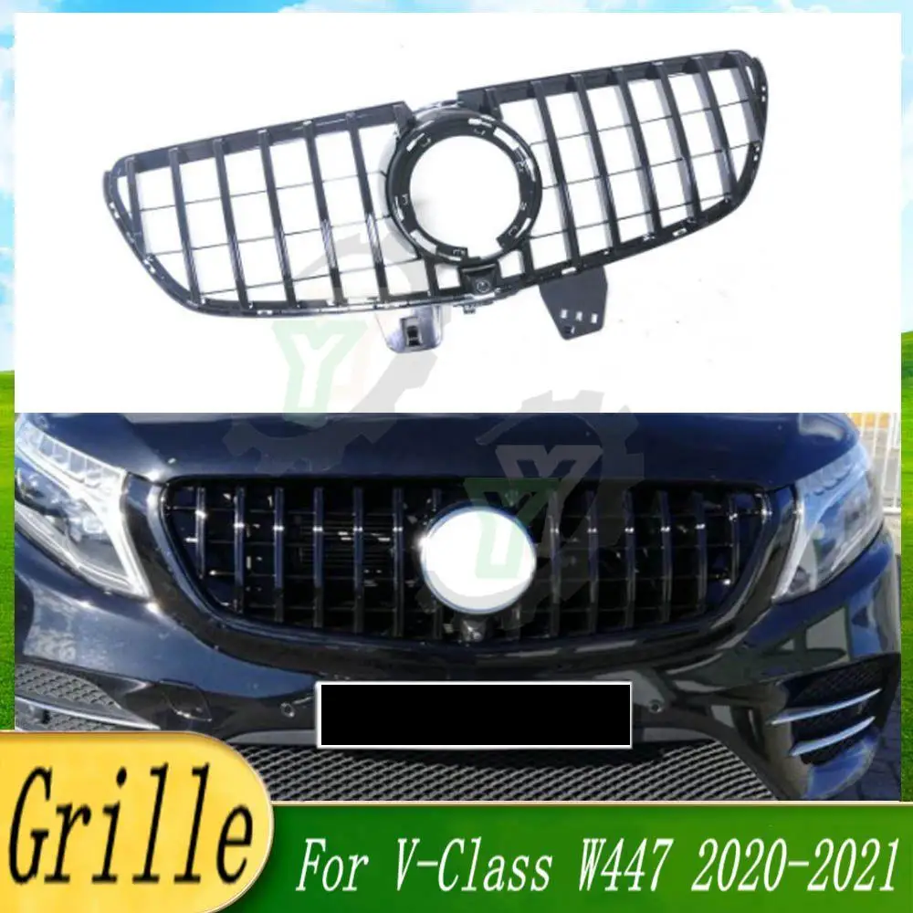 

Car Accessory Front Bumper Upper Grille Racing Grill For Mercedes-Benz V-Class W447 V260 V250 2020 2021 2022 2023