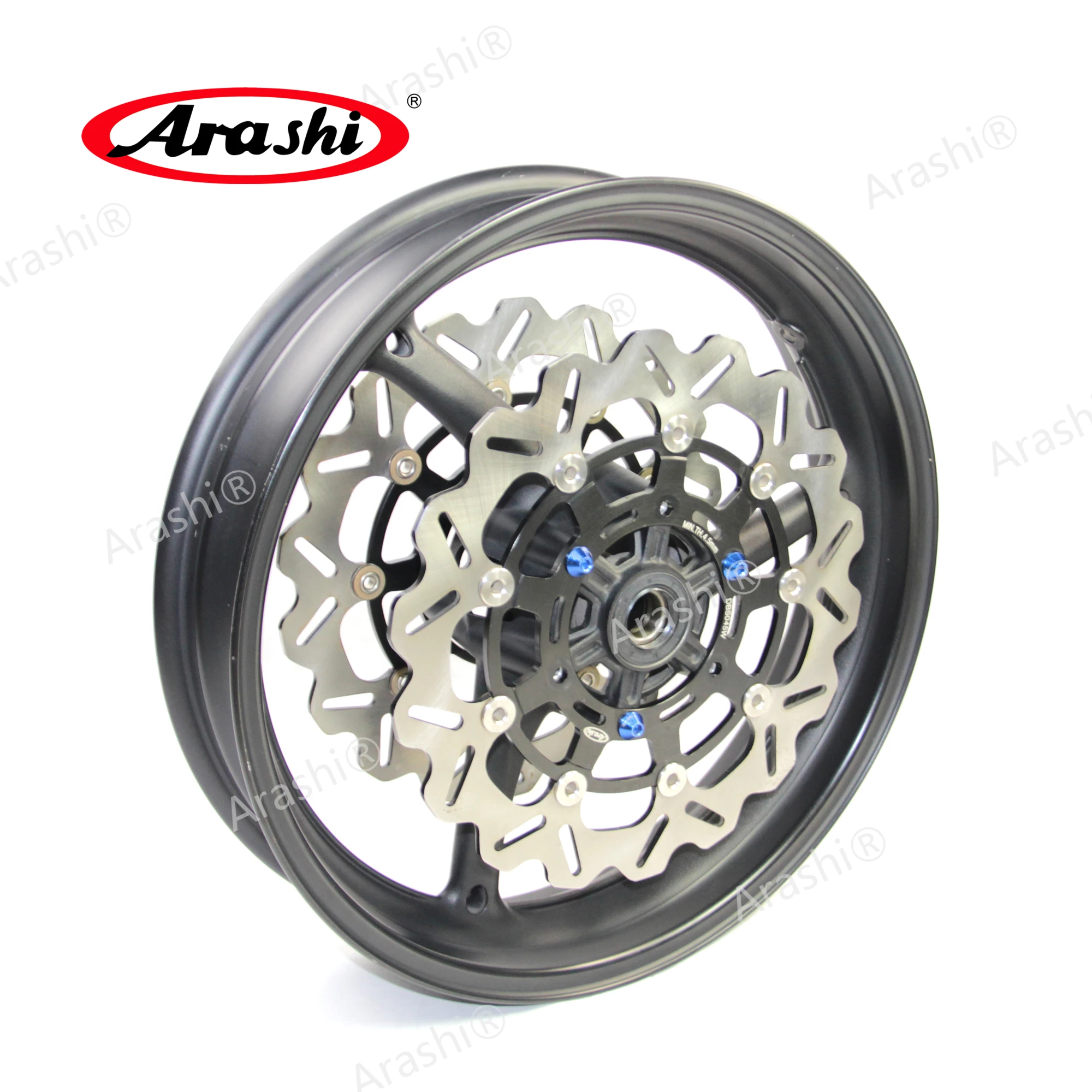 Arashi 17'' Front Wheel Rim Brake Disc Rotor Set For SUZUKI GSX-R GSXR 600 / 750 GSXR600 GSXR750 2008 2009 2010 Tire Wheel Hub