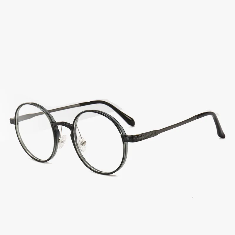 BCLEAR 2026 New Arrival Plastic Steel Classic Vintage Glasses Frame Students Light Retro Flat Round Optical Eyeglasses Frames